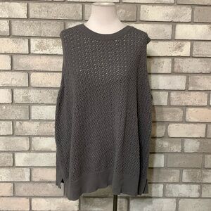 a new day Gray Sleeveless Sweater
